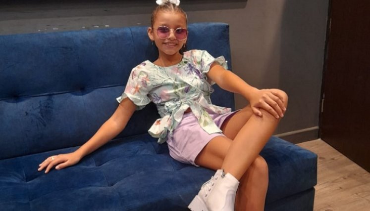 Thaily, la niña cucuteña que grabó su primera canción