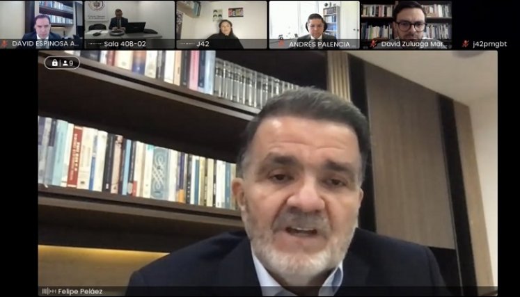 Audiencia de imputación de cargos a Óscar Iván Zuluaga y su hijo David Zuluaga. (Colprensa - Captura de Pantalla)