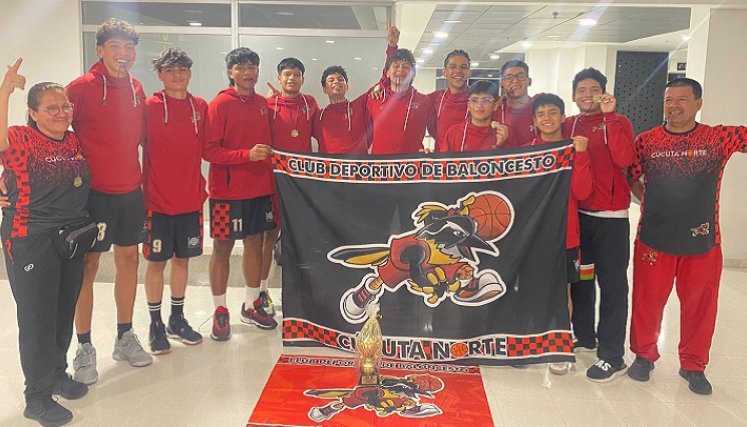 El quinteto de baloncesto prejuvenil de Cúcuta Norte sorprendió en el torneo de Bogotá.