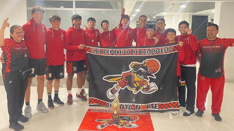 El quinteto de baloncesto prejuvenil de Cúcuta Norte sorprendió en el torneo de Bogotá.