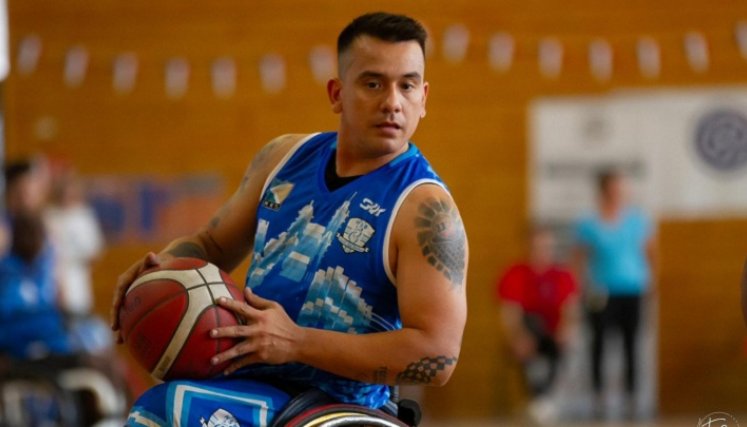 Jhoan Vargas, jugador cucuteño de baloncesto de silla de ruedas.