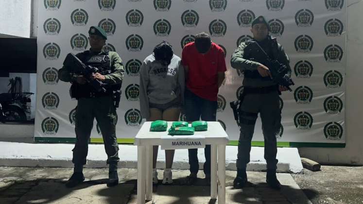 Capturados por llevar marihuana 