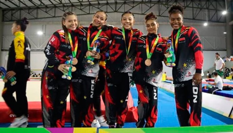Equipo femenino de Norte gimnasia artística 