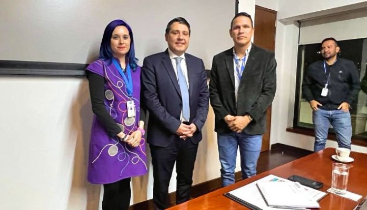 Jorge Acevedo estuvo visitando ministerios y atendiendo reuniones con delegados del  Gobierno.(Foto Cortesía