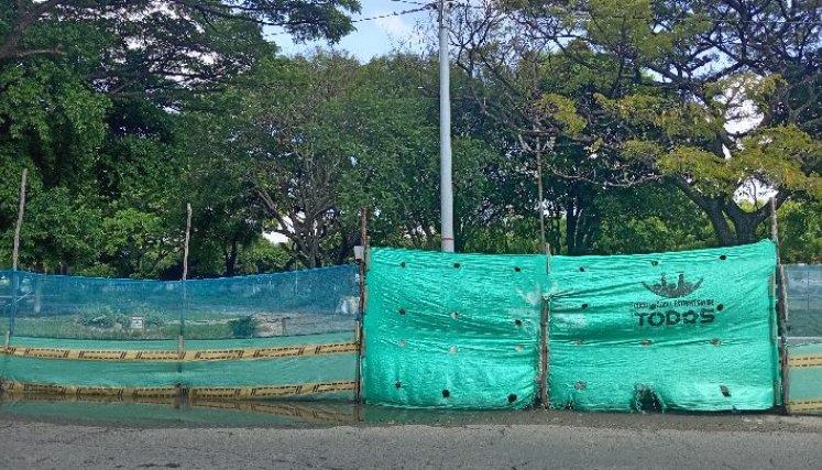 A pesar de estar terminado, se siguen presentando inconvenientes en el Parque José Eusebio Caro por falta de luz en un sector del lugar de esparcimiento. / Foto: Yanaira García. 