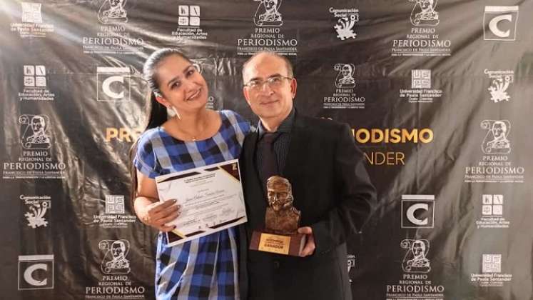 La UFPS seccional Ocaña entregó los premios de periodismo ‘Tejiendo sueños de paz’./ Foto: Cortesía