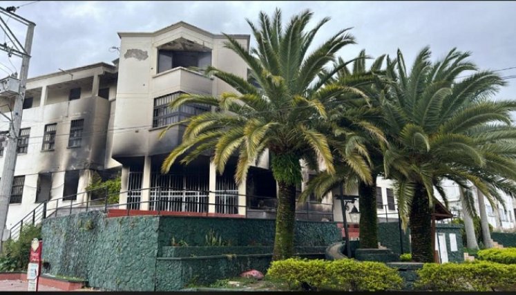 Los personeros rechazaron los actos vandálicos en el municipio de San Calixto./ Foto: Cortesía.