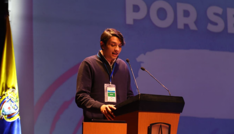 Tomas Antolinez partició en la Conferencia Regional de Jóvenes para América Latina y el Caribe.  Foto: Cortesía