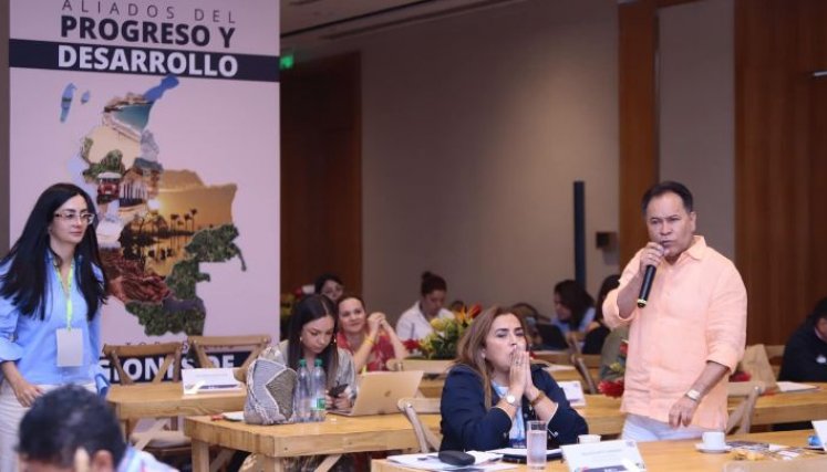 William Villamizar participó en la cumbre de gobernadores en Santa Marta./Foto cortesía