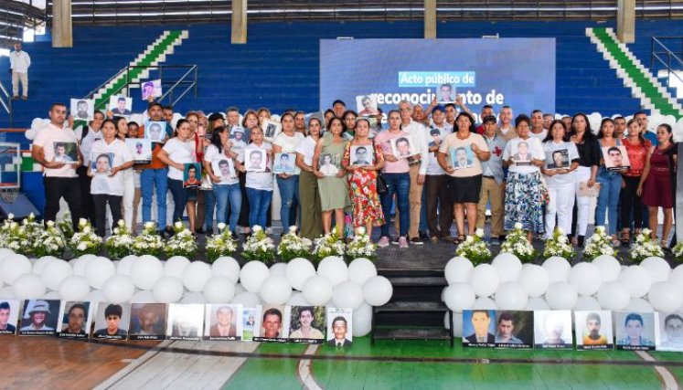En Ocaña se llevó a cabo el acto de reconocimiento y perdón por los falsos positivos./Foto Mindefensa