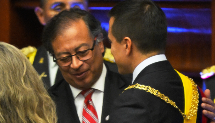 El Presidente Petro y el Presidente Noboa 