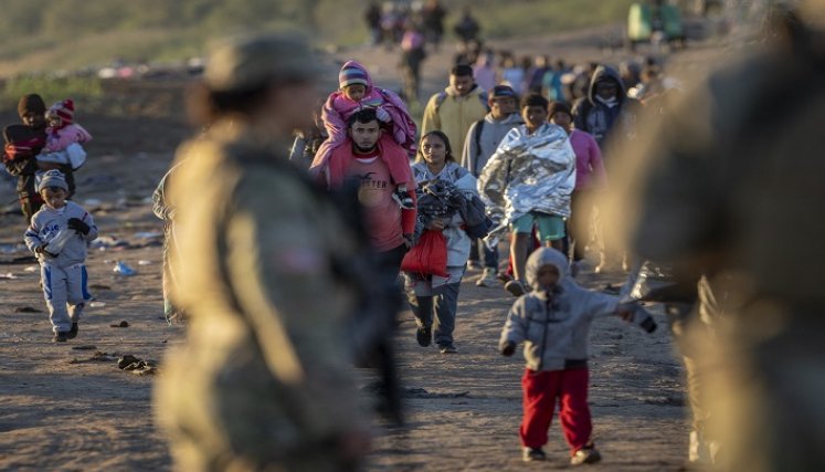 MIGRANTES FRONTERA MÉXICO-EE. UU.  