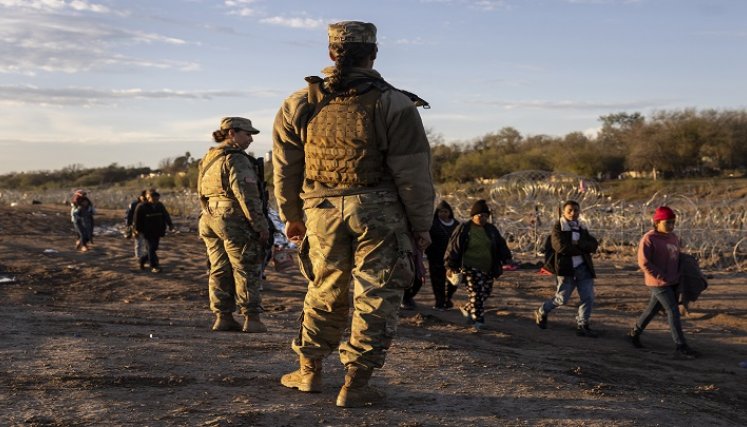 MIGRANTES FRONTERA MÉXICO-EE. UU.  
