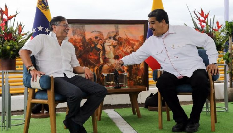 Encuentro Gustavo Petro- Nicolás Maduro/Foto La Opinión