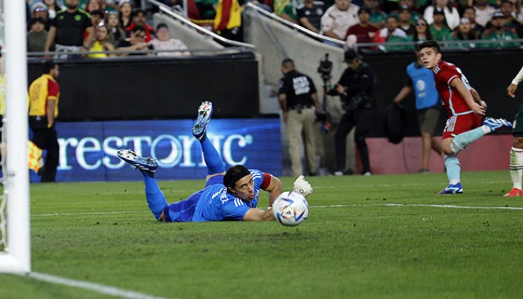 Gol de Colombia en amistoso de México. (Foto AFP)