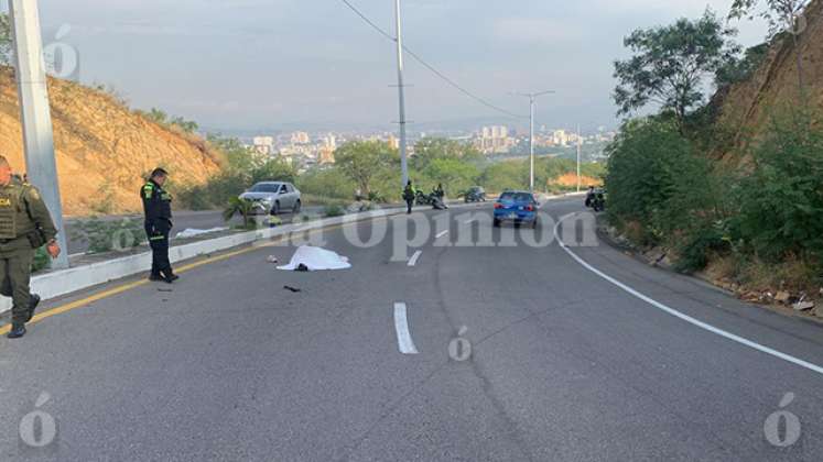 Accidente en la prolongación de la Cero. Foto: La Opinión