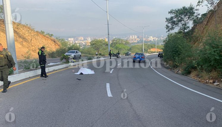 Accidente en la prolongación de la Cero. Foto: La Opinión