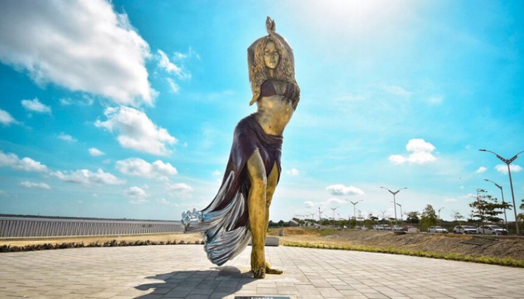 Shakira fue inmortalizada en su natal Barranquilla