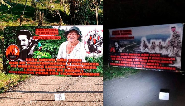 Pancartas ELN