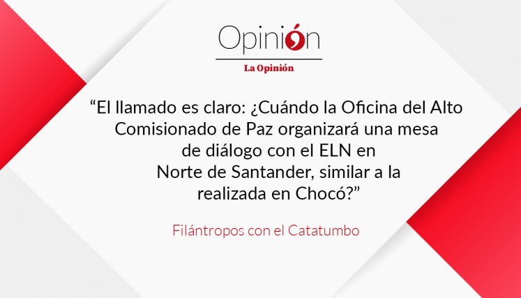 Filántropos con el Catatumbo