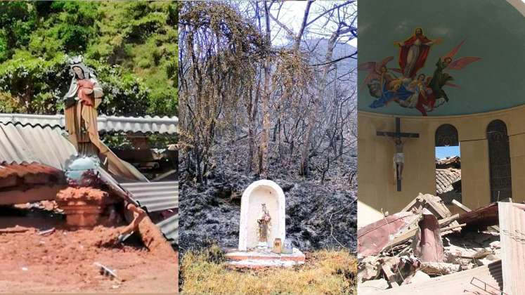 ¿Milagros? Las imágenes religiosas que sobrevivieron a tragedias en Norte de Santander