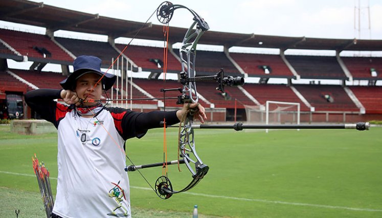 Andrés Mauricio Ardila, arquero cucuteño. Foto: Carlos Ramírez. 