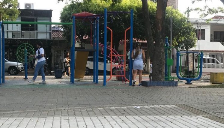 Las empresas privadas son las que se encargan de la vigilancia del parque. /Foto: Nicolás Mojica.