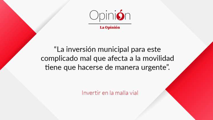 Invertir en la malla vial