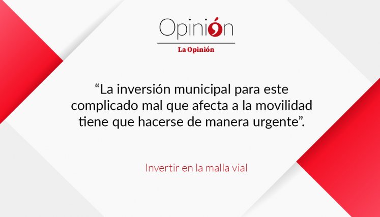 Invertir en la malla vial