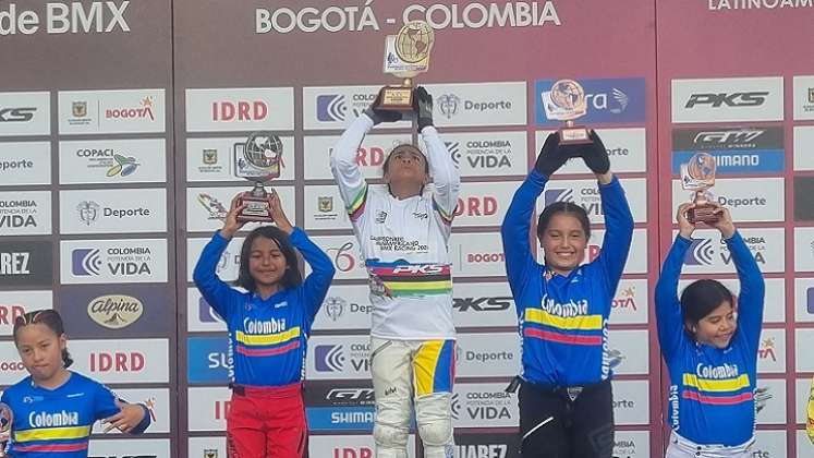 La bicicrosista cucuteña Camila de La Hoz nuevamente se destacó en las competencias de BMX.