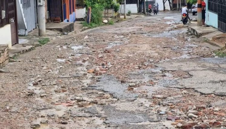 La calle 13 con avenida 19 lleva sin mantenimiento desde hace mucho tiempo./ Foto: Cortesía 