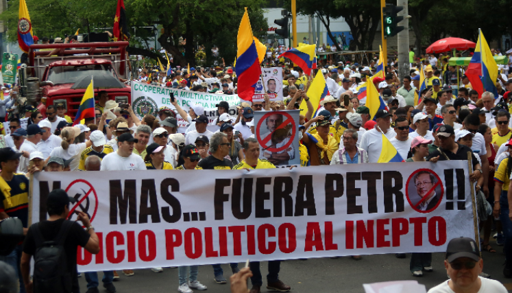 Marcha contra Petro en Cúcuta