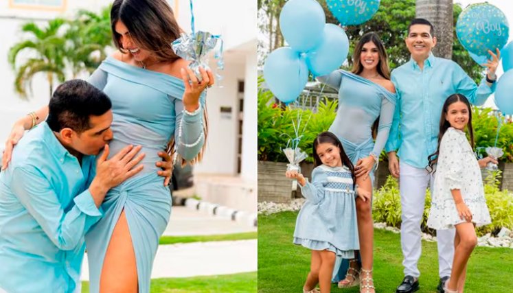 Llegó Pedro Jr: Peter Manjarrés y su esposa esperan su tercer hijo