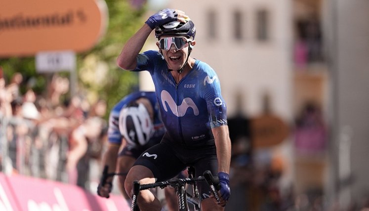 El ciclista español, Pelayo Sánchez (Movistar) se adjudicó la sexta en el embalaje.