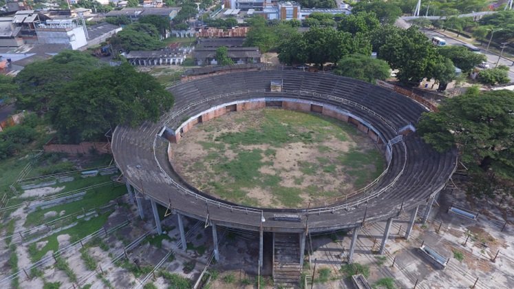 La plaza de toros de Cúcuta Mariano Ospina Pérez lleva años en total abandono.