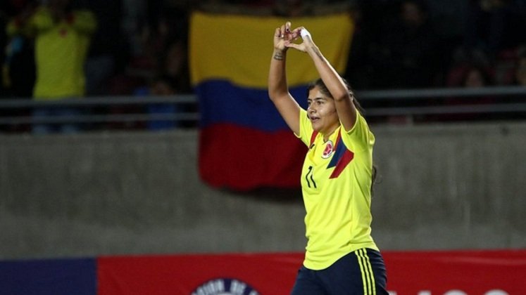 Catalina Usme la goleadora histórica de la selección Colombia femenina.