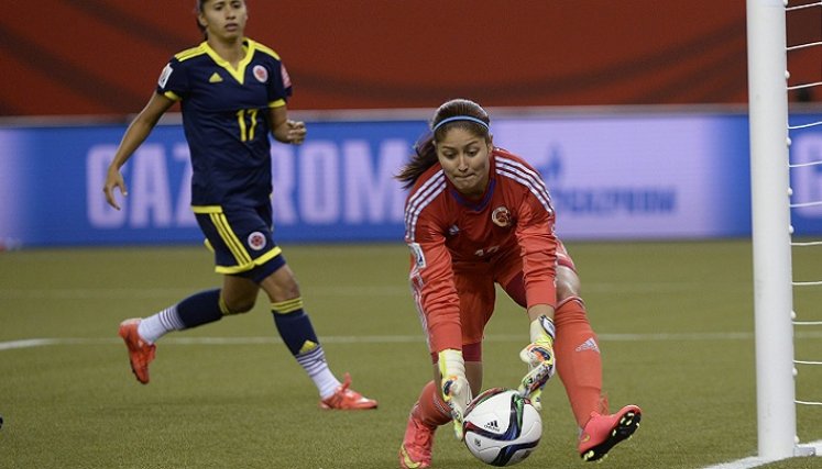 La arquera Sandra Sepúlveda es otra referente de la selección Colombia femenina.