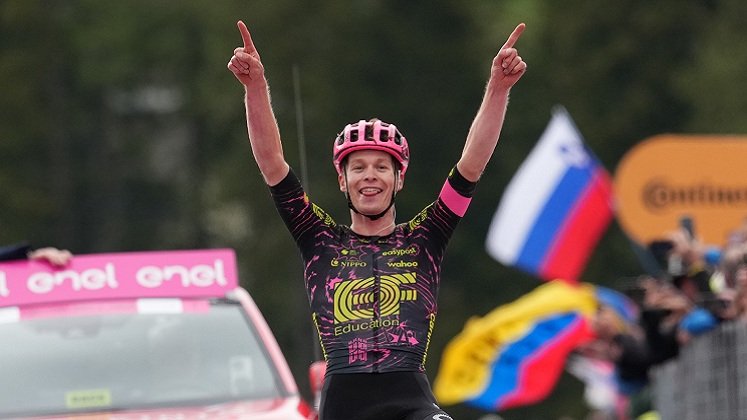 George Steinhauser de 22 años sorprendió en la etapa 17 del Giro de Italia