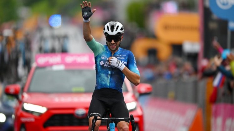 Andrea Vendrame (AGR2) le dio el tercer triunfo parcial a Italia en el Giro.
