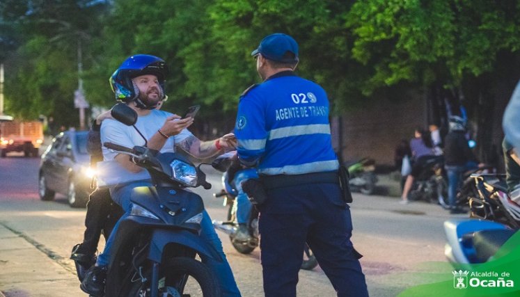 En Ocaña se restringe la movilización de motocicletas en las horas de la noche durante los fines de semana./ Foto: Cortesía