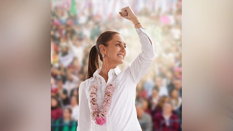 Claudia Sheinbaum, candidata presidencial de la coaliación Sigamos Haciendo Historia. / Foto: redes