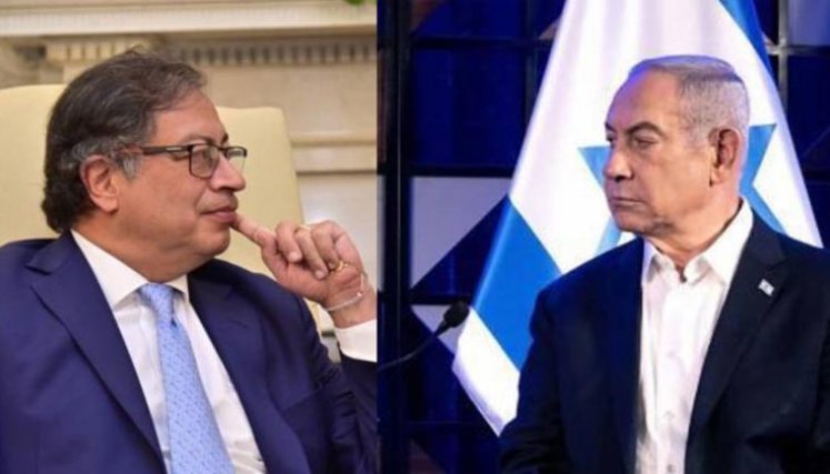 Gustavo Petro y Benjamín Netanyahu