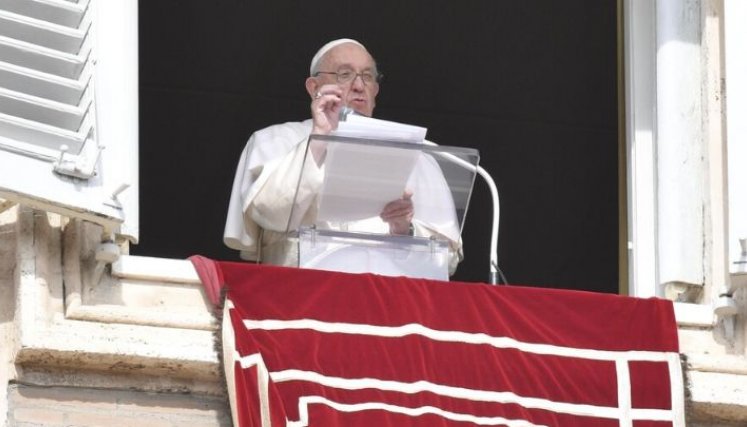 Papa Francisco en una de sus intervenciones en el Ángelus de domingo./Foto Colprensa
