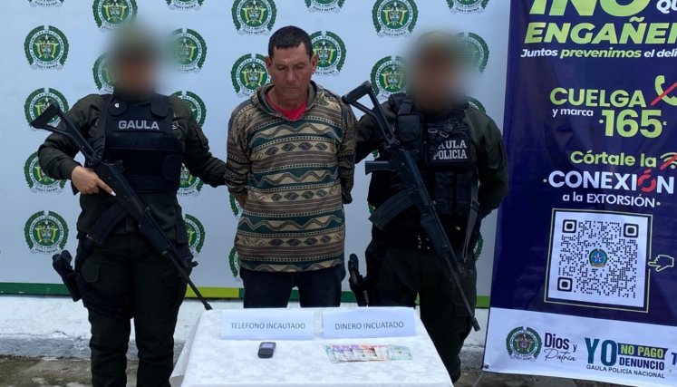 Capturado por extorsión