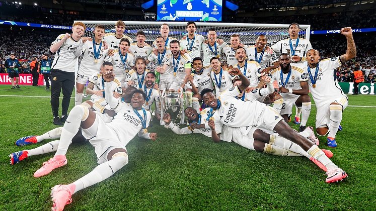 El Real Madrid en partido muy táctico se coronó campeón de la Liga de Campeones al vencer al Borussia Dortmund.