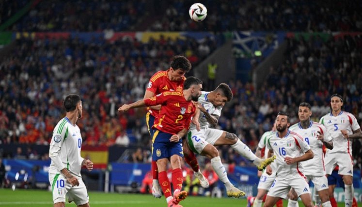 España en un difícil partido venció a la vigente campeona Italia.