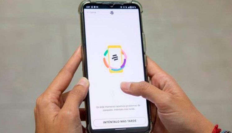 Bancolombia duró dos días aproximadamente con su app caída
