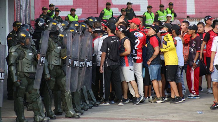 Conflicto hinchada-Cúcuta Deportivo. 