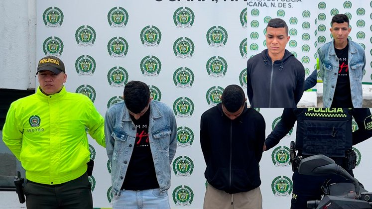 Rigoberto Hurtado y Luis Castilla fueron capturados en el parque principal.