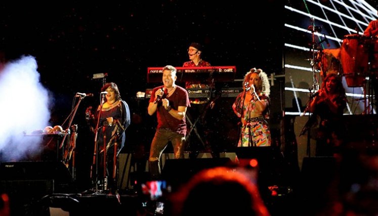 El cantante, quien visitó la capital nortesantandereana por primera vez hace 30 años, presentó además su nueva canción ‘Santa Marta’.